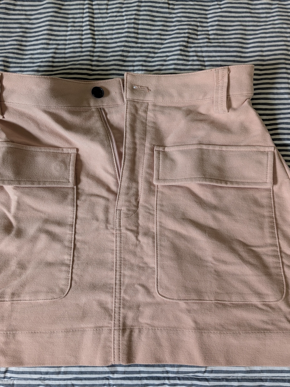 Madewell Pink Mini Skirt with Front Pockets